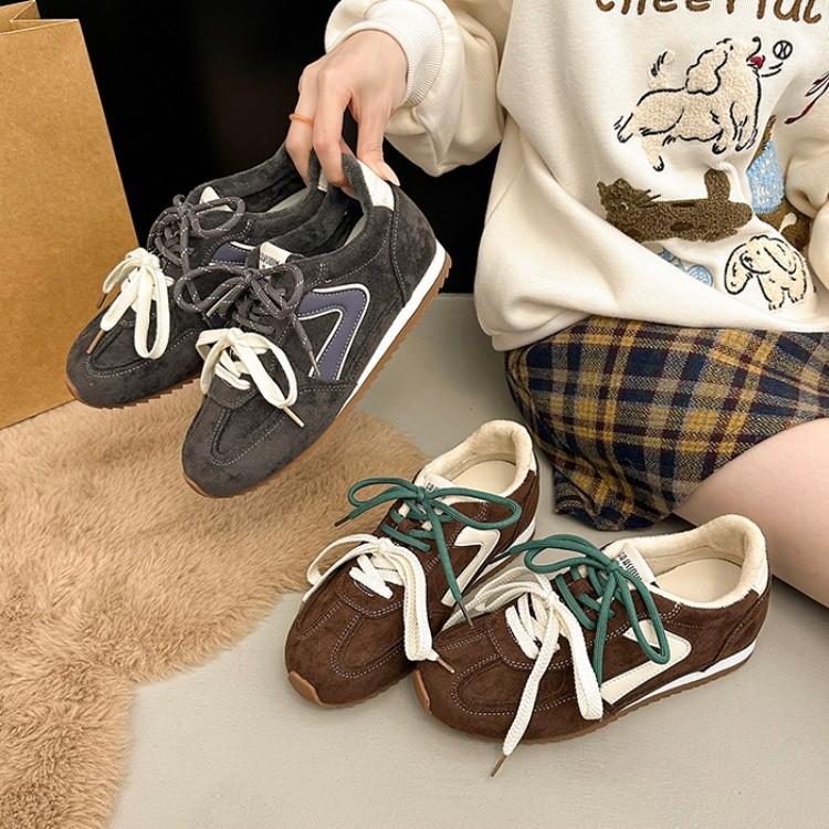 New retro mandarin duck shoelaces, leather soft soles, not tired feet, women's shoes, sports shoes, flats