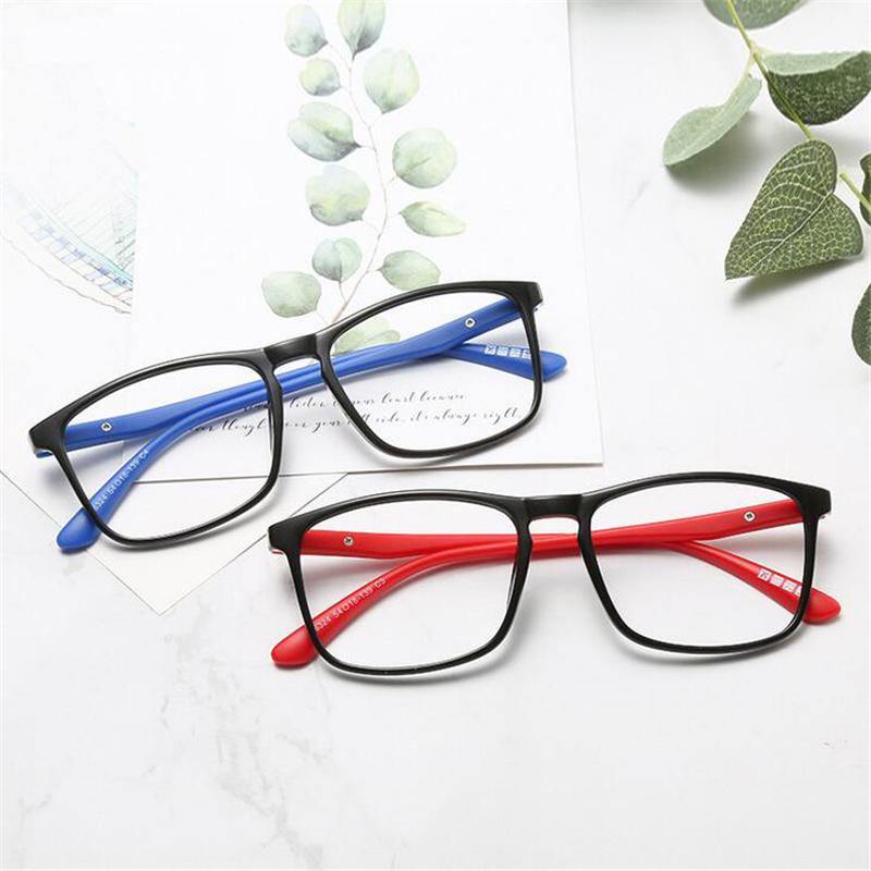 Big Frame Square Nearsighted Glasses TR90 Spring Leg Prescription Eyeglasses Diopter -0.5 to -6 Fashion Shortsighted Lens
