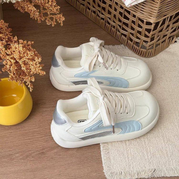 High value Korean thick-soled spring new casual board shoes student retro moral training shoes