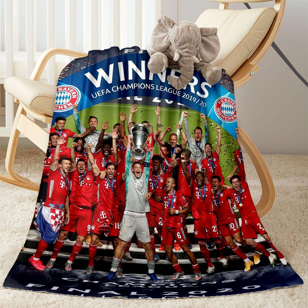 Fc Bayern Munich Blanket Ultrasoft Great For Chair Bedding Office Chair Four Seasons Multipurpose Modern Style Perfect Gift For Relatives And Friends