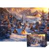 [Puzzle Gallery] 1000 Piece Jigsaw Puzzle: Snow-Covered Christmas Village Scene - Puzzle Gallery PG1057