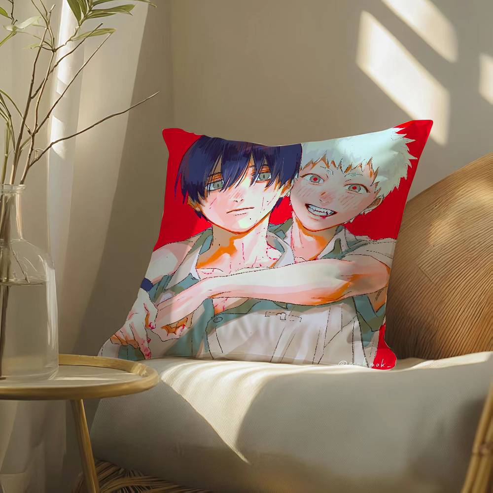 Anime Cartoon The Summer Hikaru Died-D Pillow Case Silky elegant Comfort Sofa Bed  Invisible zipper Beach pillowcase