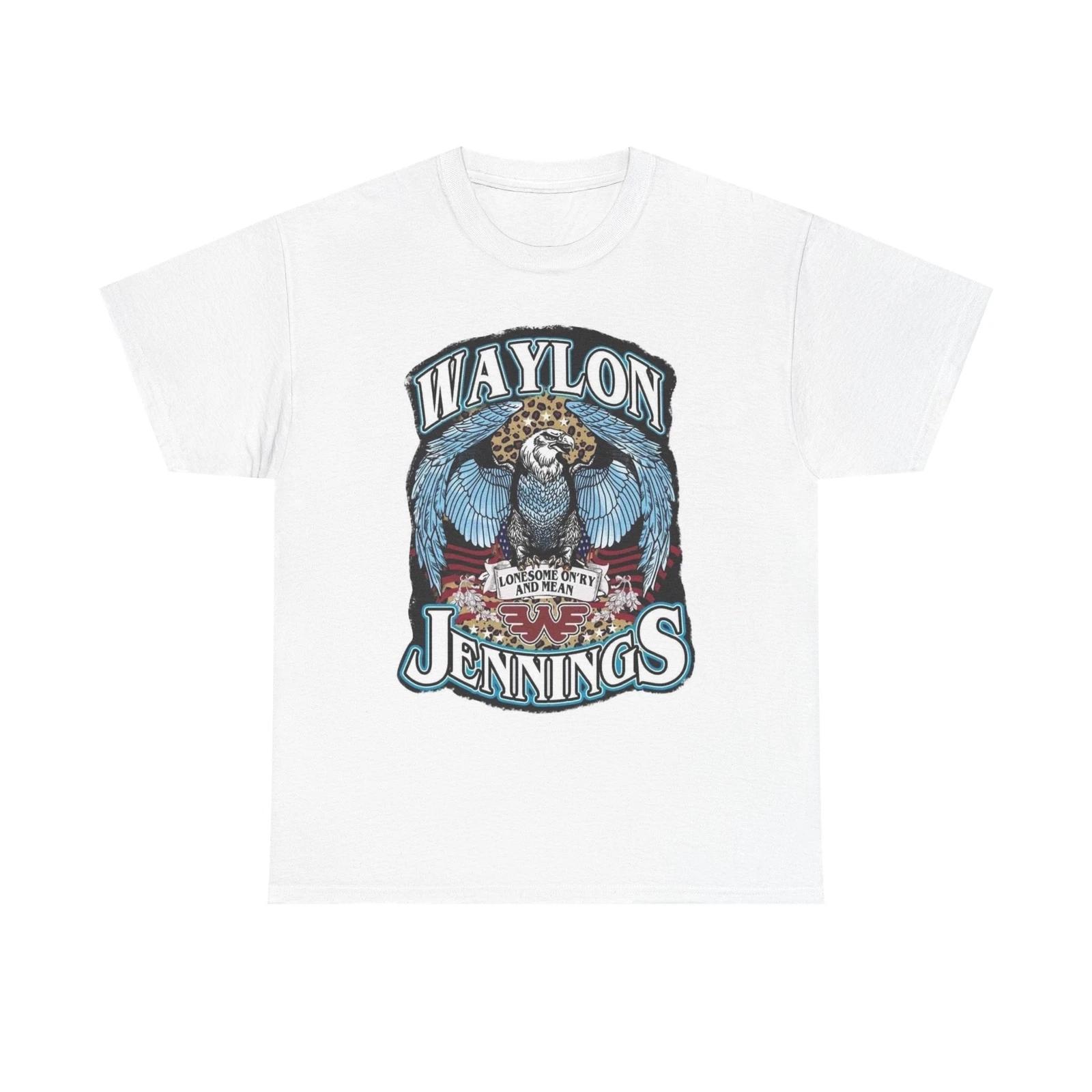 Men s and Women s T-shirts Waylon Jennings Graphic XL