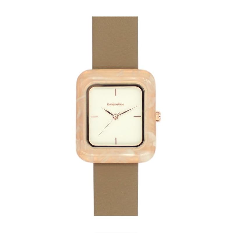 

[Follow] watch Kalanchoe square acetic bezel watch H05022A-1 MOC ladies brown