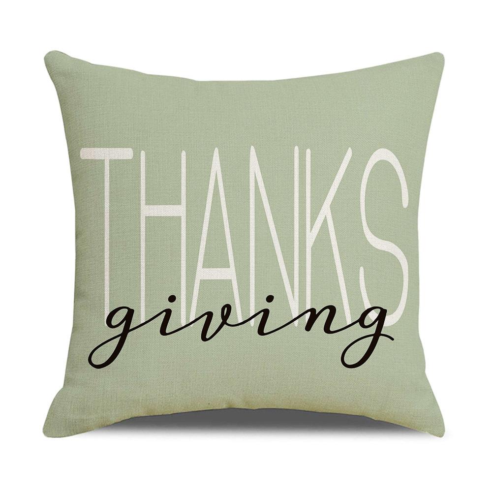 

Новая осенняя наволочка с цветами свежей зелени на День Благодарения, домашняя декоративная наволочка с тыквой для диванной подушки 45 * 45Cm (without pillow core)