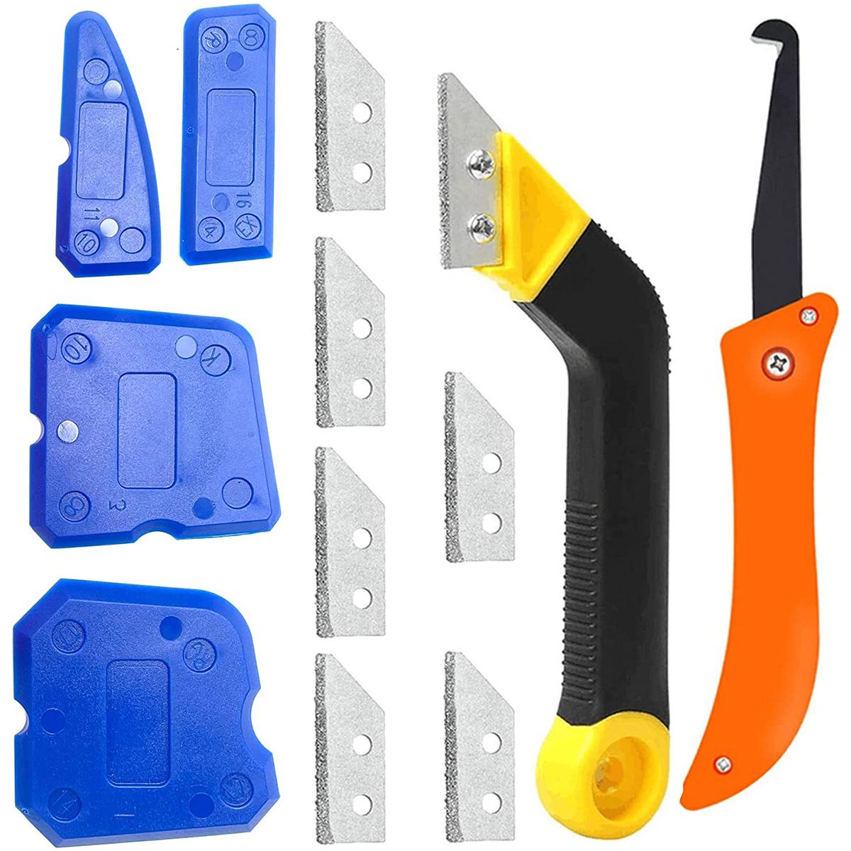 

Набор из 12 инструментов для удаления затирки Пильное полотно Ручная пила для затирки Щетка для очистки швов плитки Кромка для заделки швов Ручной инструмент для пола, кухни, комнаты