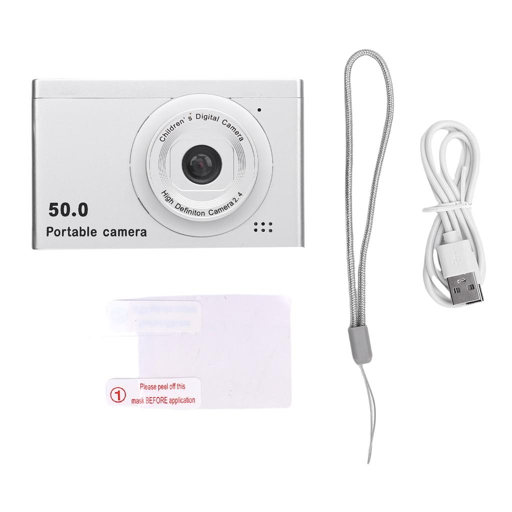 Digital Camera Auto Focus Compact Small Camera with Front Rear Dual Cameras 8x Digital Zoom 2.4