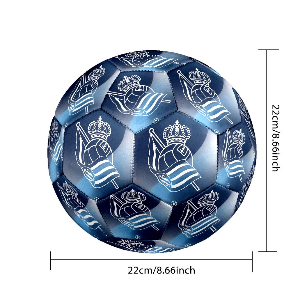 Real Sociedad FC Size 5 Standard Football Durable Training Match Soccer Ball for Adult Outdoor Sports