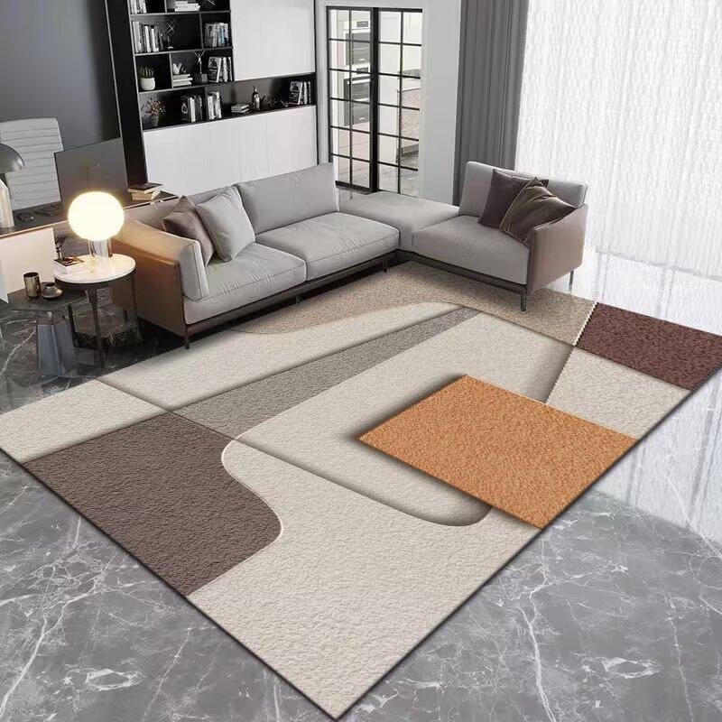 Nordic Geometric Large Living Room Carpets Bedroom Bedside Children Tatami Soft Floor Mat Home Sofa Area Non-slip Rugs Bathroom