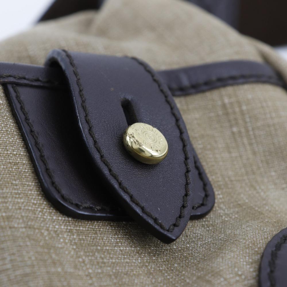 HUNTING WORLD Umhängetasche Hobo-Tasche beige Canvas Damen Gebraucht
