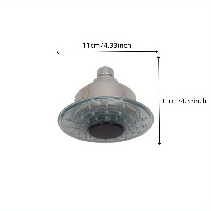Wall-Mounted Water Flow Power LED Light Temperature Control Color Changing Temperature Display Showerhead Hydroelectric Halloween