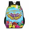 Zaino Scolastico per Bambini Ragazzi Ragazze - Carino Design Mostro Cartone Animato Tessuto Oxford Leggero Spallacci Imbottiti Traspiranti Grado