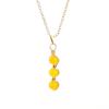 Hand-Wound Crystal Bead Agate Amethyst Pendant Necklace N709