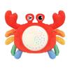 Kids White Noise Sound Machine with Baby Night Light Star Projector for Baby Sleepings Soother Crabs Plush Toy Gift