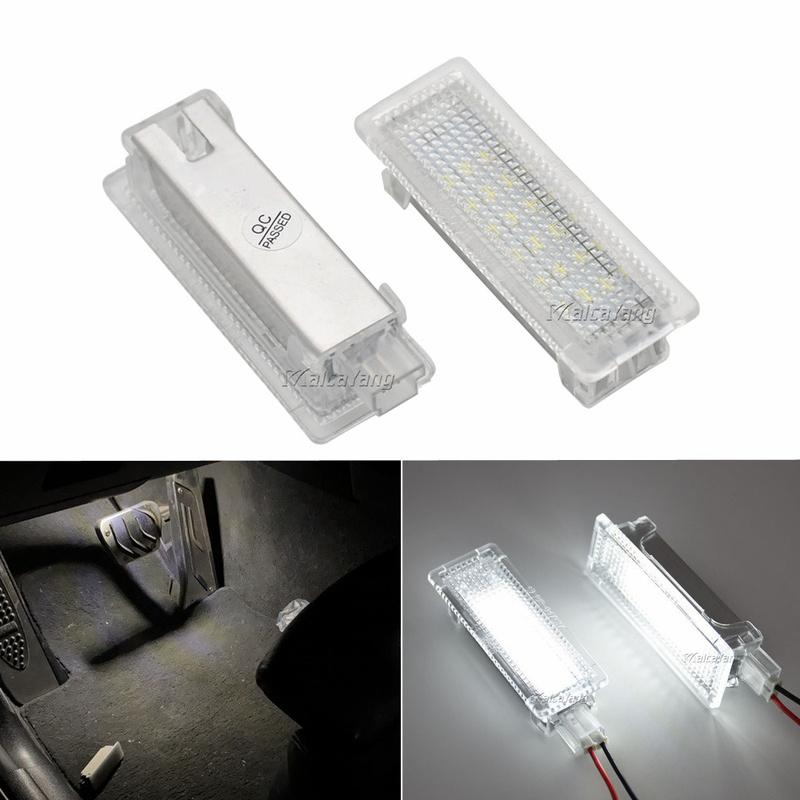 2X LED Courtesy Footwell Under Door Light 63316972605 For BMW 1 3 5 6 7 X Z R50 R52 R53 R55 R56 R57 R58 R59 R60 Mini Cooper MK1