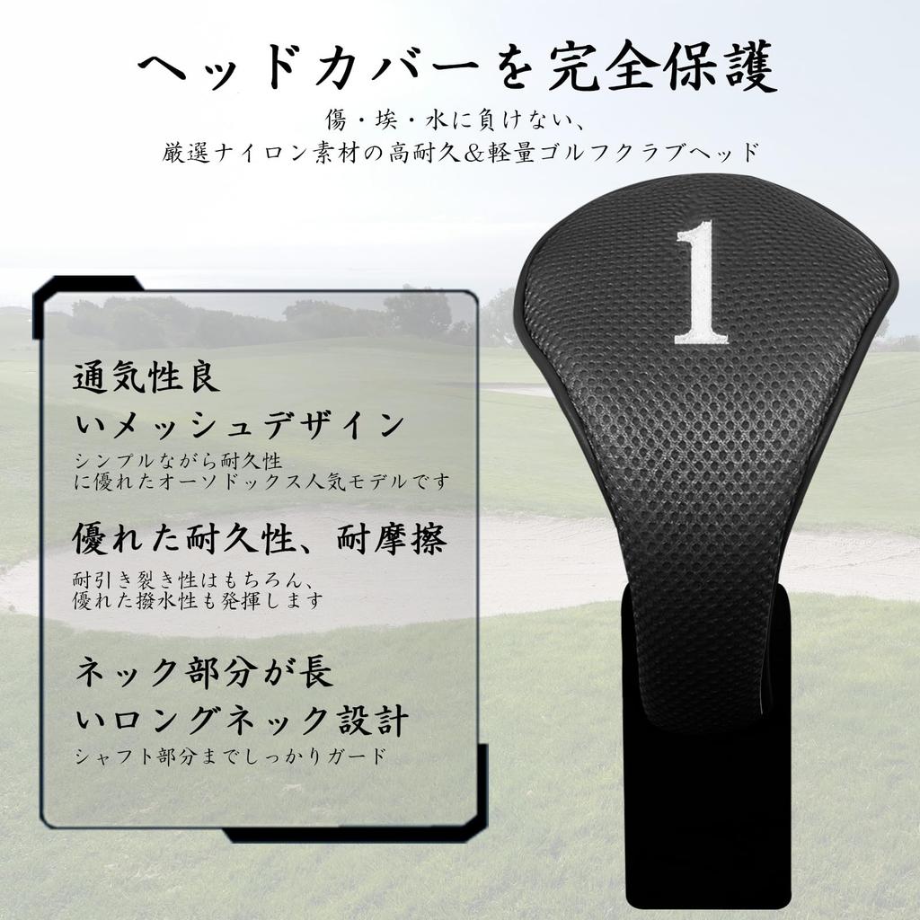 and golf headcovers for 440cc and 460cc fairway and Includes a long neck and conversion set Lightweight, dustproof, abrasion-resistant drivers, woods,