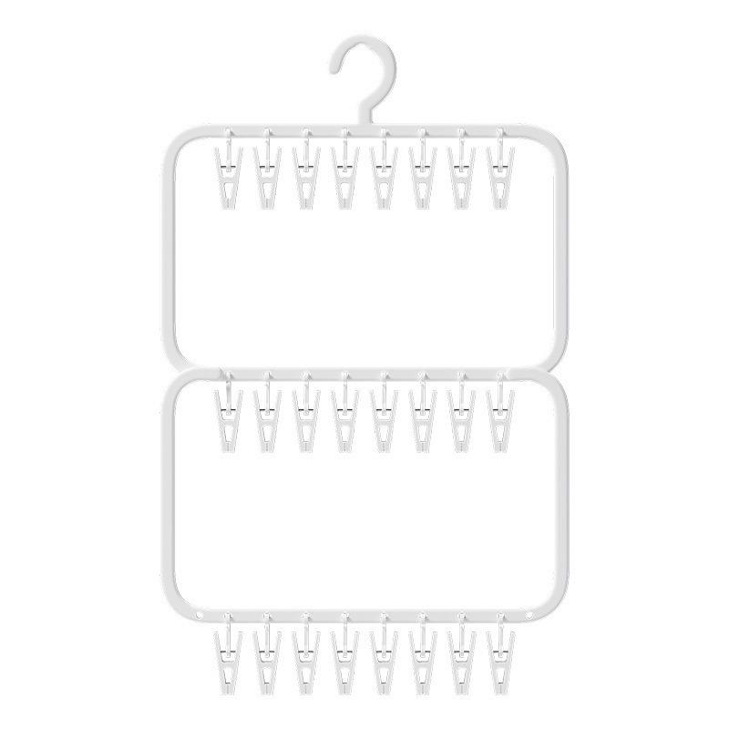 Baby Multi-Clip Drying Rack for Bibs, Socks, and Clothes Hanger