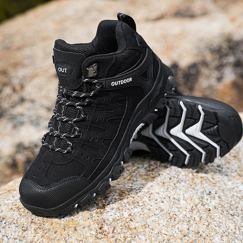 Large size hiking shoes high top hiking shoes non-slip wear-resistant travel shoes outdoor off-road
