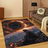 Universe Milky Way Space Stars Galaxy Earth Carpet Rug for Bedroom Living Room Sofa Doormat Home Decor,Kid Area Rug Non-slip