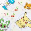 MORIPiLO Pokemon Pikachu and Wacka Cotton Includes Plush Character Morishita Pillows Children's Pillow, Low-Profile, Mouse, Yellow, Approx. 28x39cm,