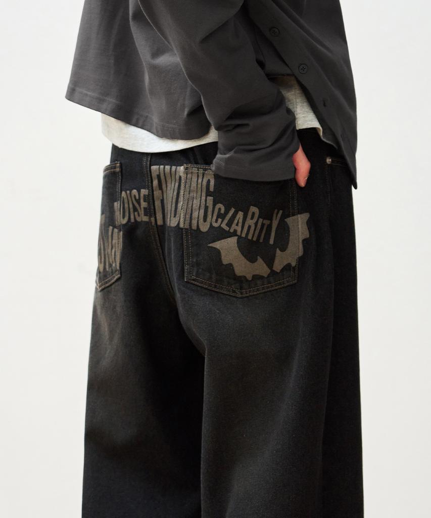 OURDAYZ Dusk Wide Denim Pants [Black]