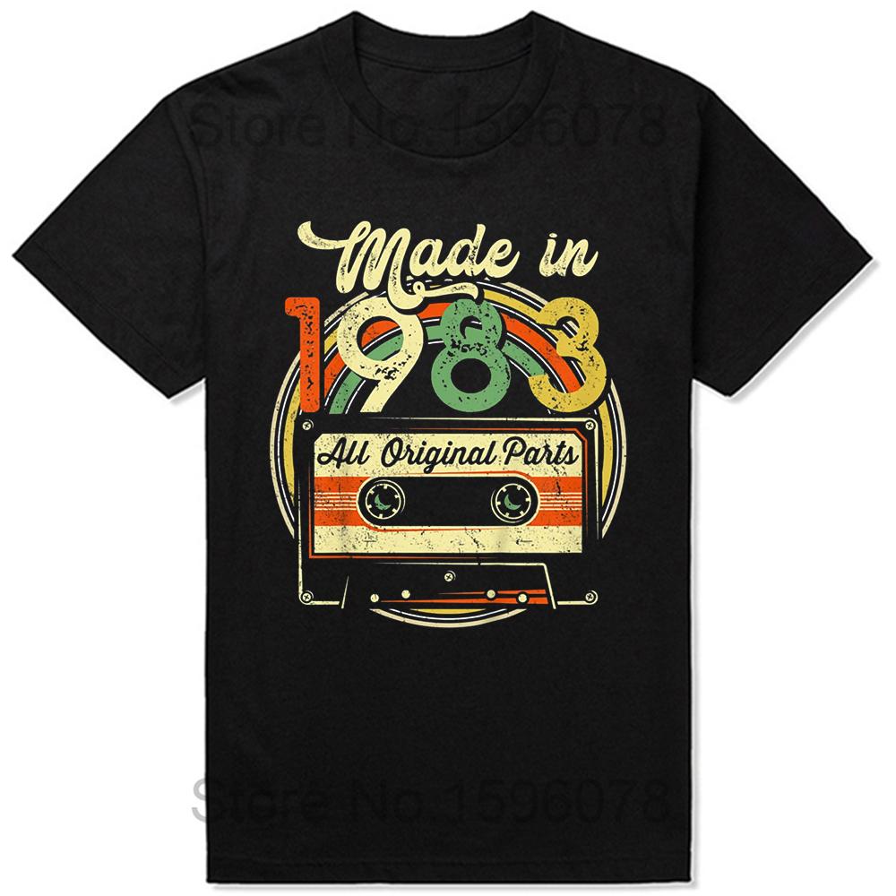 Made In 1983 Limited Edition Birthday Gift T-Shirt for Men Cotton T Shirts 41 Years Old Short Sleeve Tee Shirt Gift Idea Tops