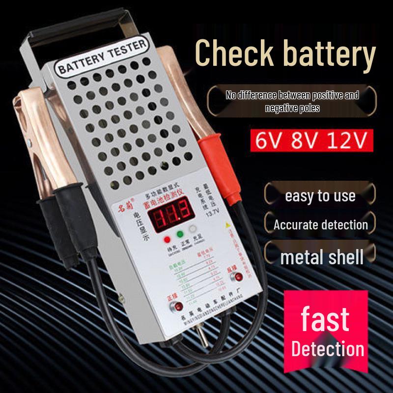 High-Precision Car Battery Voltmeter and Tester for EVs