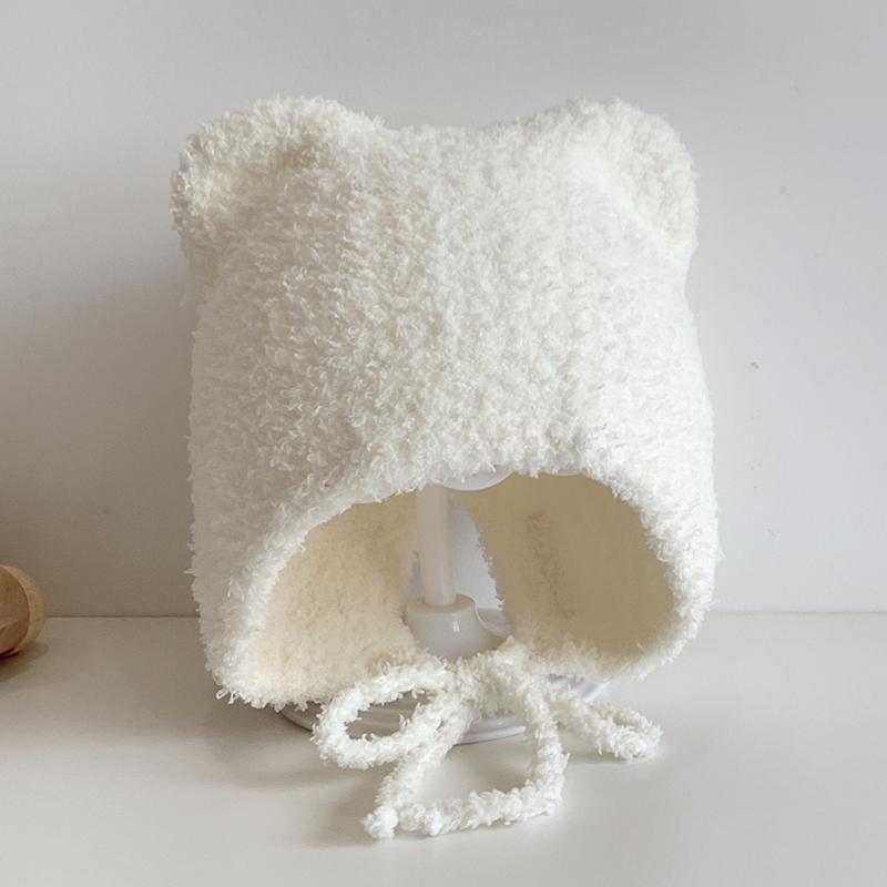 Winter Baby Beanie Cap Cartoon Ear Protection Soft Warm Knitted Hat For Boy Girl Toddler Cute Cat Crochet Hats