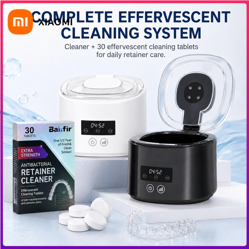 Xiaomi Xiaomi 50KHZ USB Rechargeable Ultrasonic Braces Cleaning Machine Multi-Function for Invisible Retainer Denture And Jewelry Care
