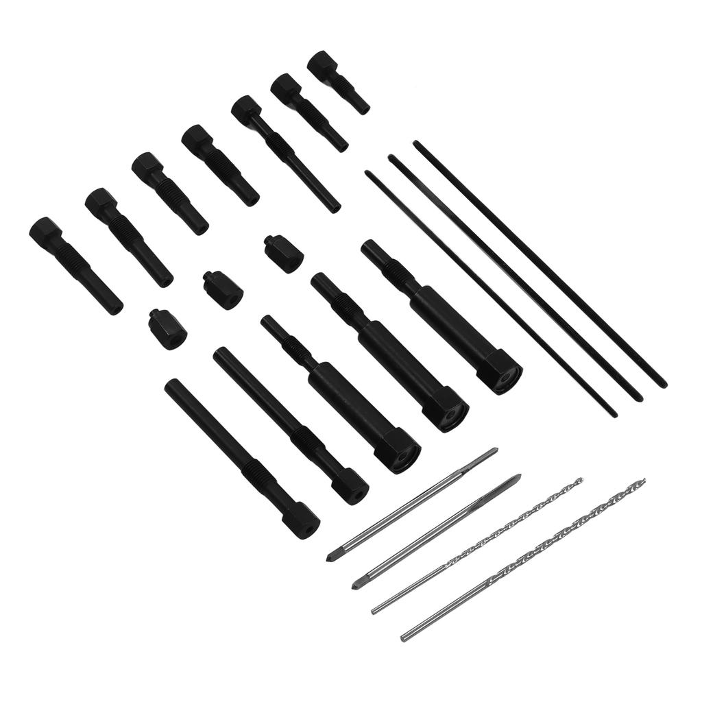 22-teiliges Glühkerzen-Auszieher-Entfernungs-Werkzeugset mit Aufbewahrungsbox für M10 M8