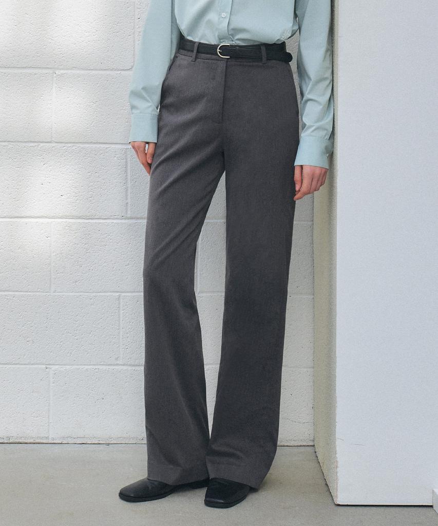 CITYBREEZE Basic Straight Slacks_Charcoal
