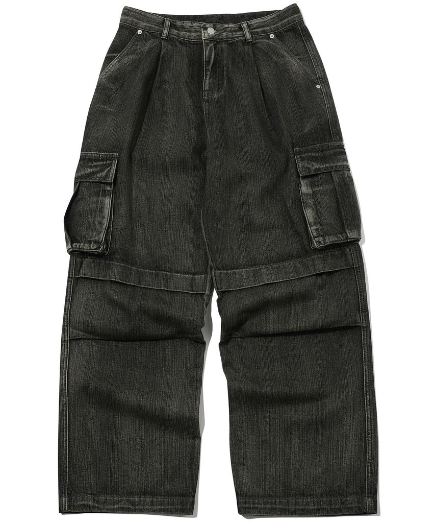 CPGN STUDIO Wide Cut Cargo Denim Pants Smoked Tan