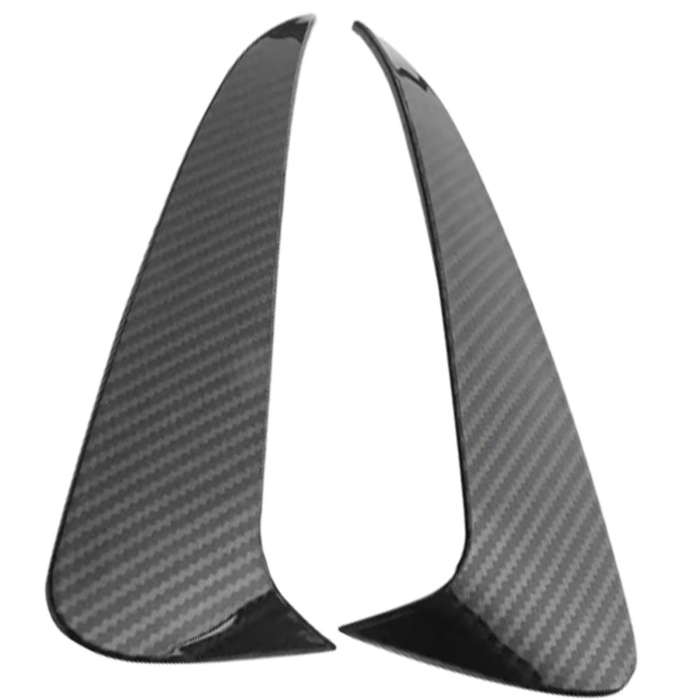 

2PCS Rear Bumper Spoiler Both Side Canard Cover Trim for Mercedes-Benz C-Class Estate S205 C180 C200 AMG 2015- вуглецевого волокна, чорного кольору