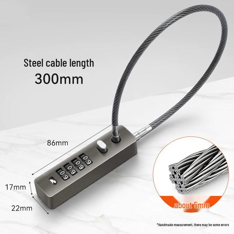 Weibaida Steel Cable Combination Padlock