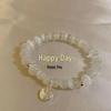 Mori Style Cat's Eye Fu Character Moonlight Bracelet - A Fresh, Retro, and Gentle Good Luck Gift for Girlfriend