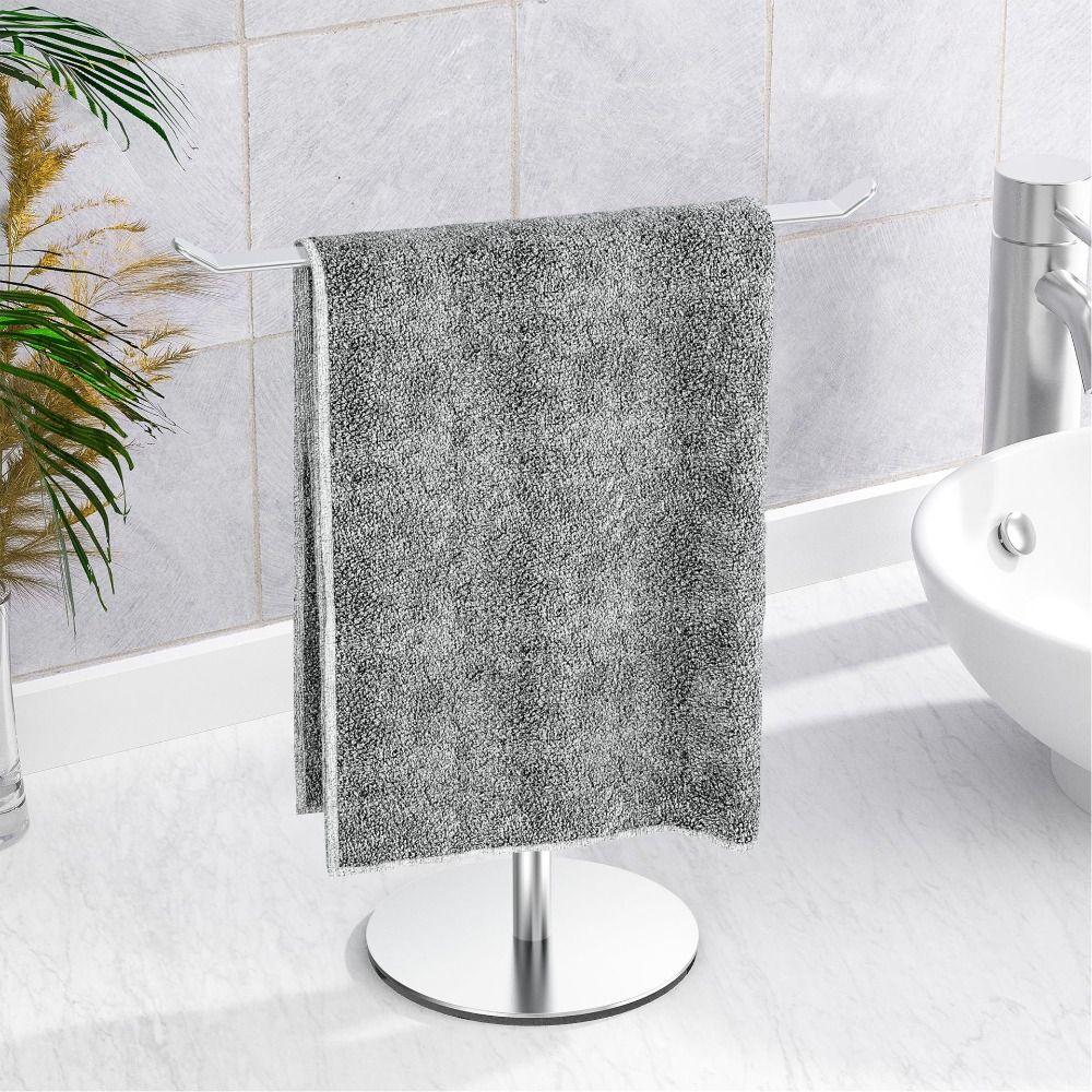 Stainless Steel Bath Towel Stand Modern Style Hand Towel Holder Towel Bar Rack  Laundry Room