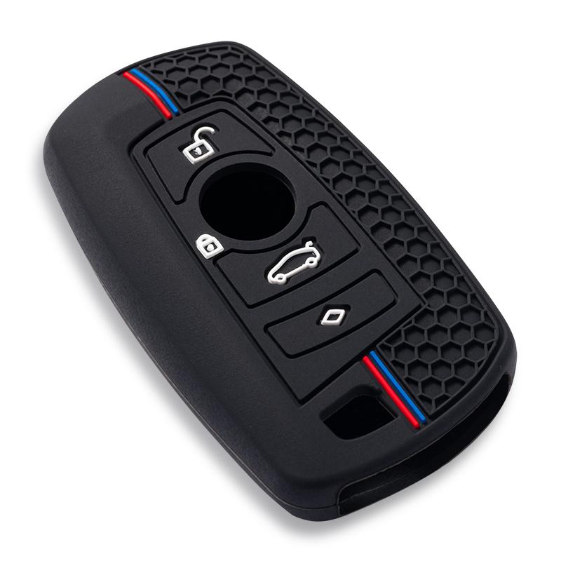 Silicone for BMW F30 F31 F32 F34 F20 F21 F07 F10 1 3 5 7 Series M3 M4 X1 X3 G01 X4 G02 X5 F15 F16 Car Key Case Cover Shell Fob