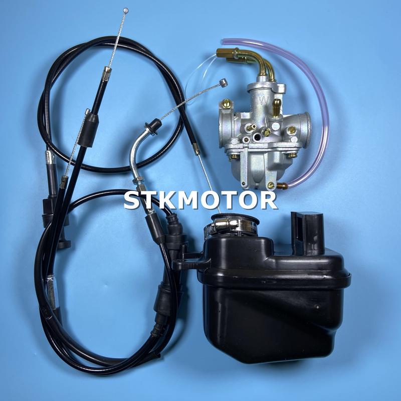 50CC Carburetor Carby With Air Filter Throttle Cable Choke Cable for Yamaha PeeWee PW50 PW 50 PY50 YZinger 50 YZINGER BIKE