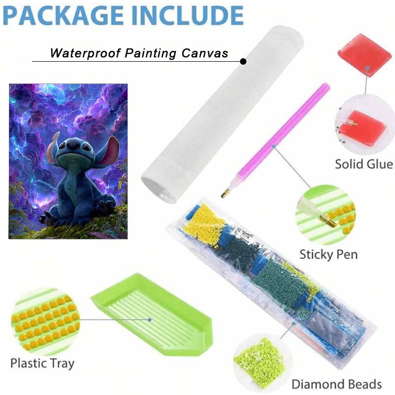 Disney Diamond Painting Set Stitch Classic Home Decor Craft, Perfect Handmade DIY Gift Idea