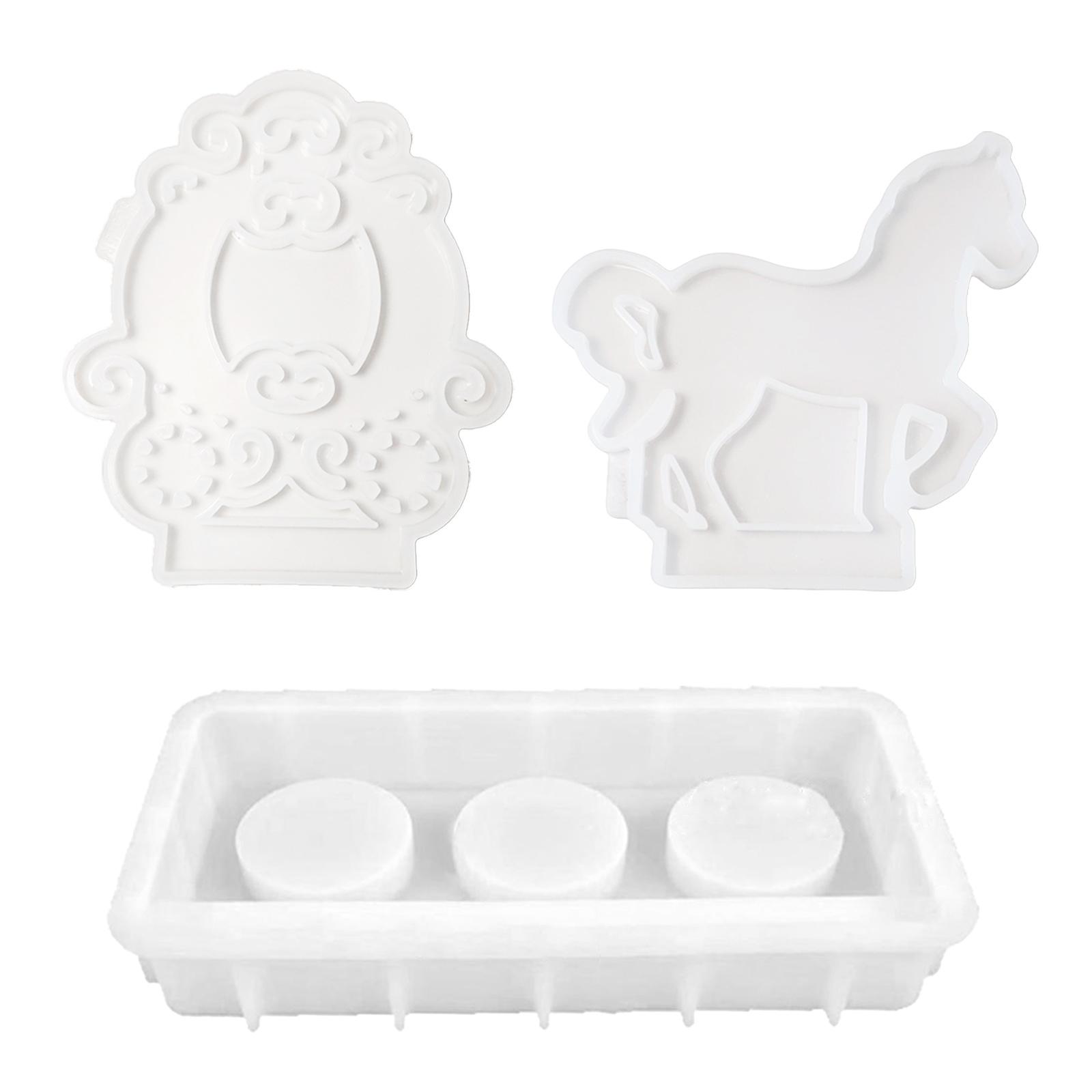 

Модный держатель для свадебной кареты, силиконовые формы, набор из 3 предметов для домашнего декора, принадлежности для романтических украшений