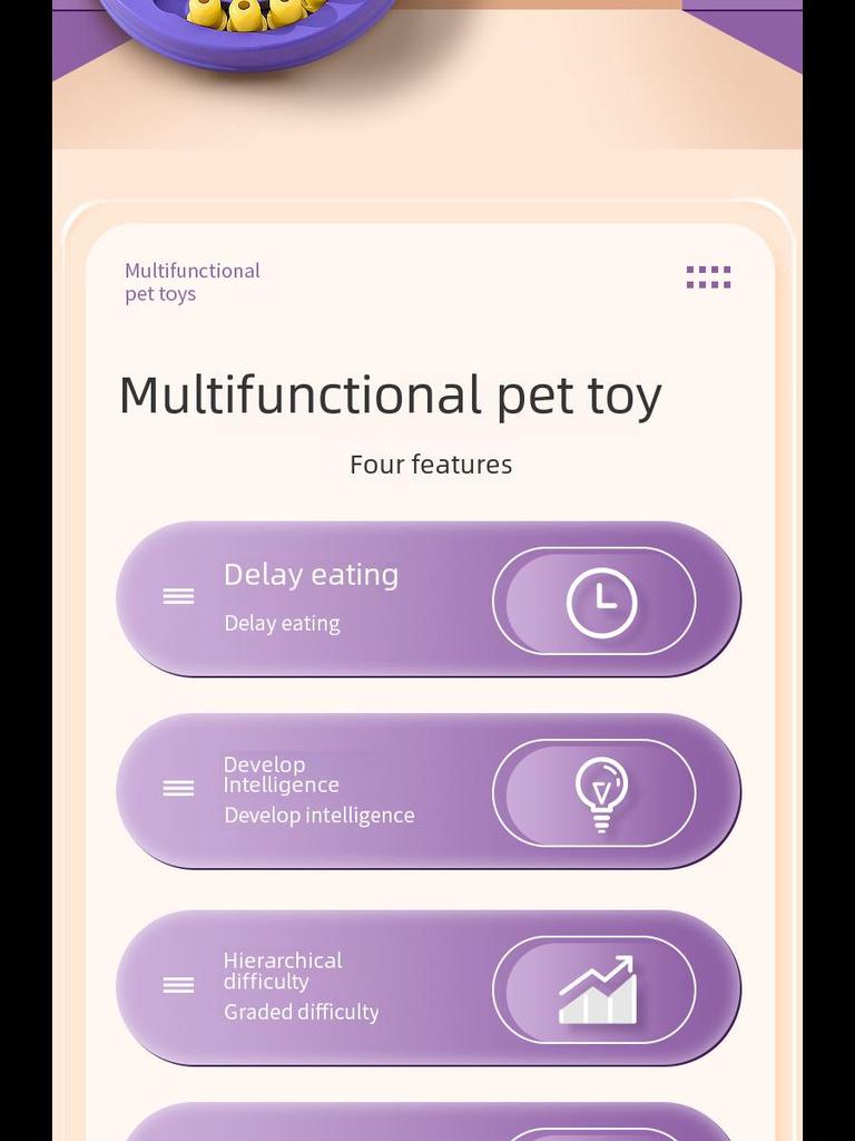 Interactive Dog Toy: Educational Feeder & Boredom Relief Turntable Bowl