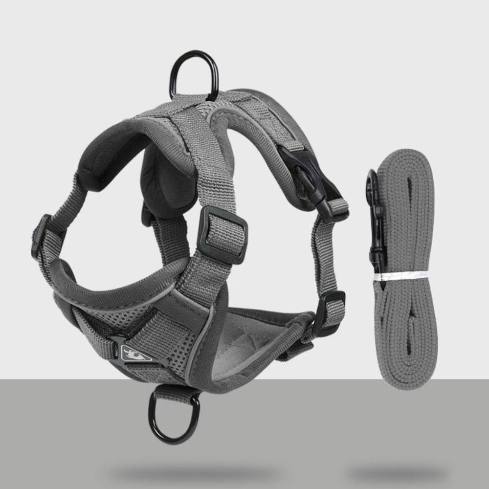 Adjustable Cat Harness and Leash Sets Reflective Dogs Accessories No-Pull Chest Strap  Outdoor