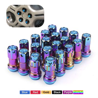 Nové matice kol R40 Style 44mm Ocel M12x1,5/1,25 Závodní matice 20ks závodních matic kol + 2 sady zabezpečení