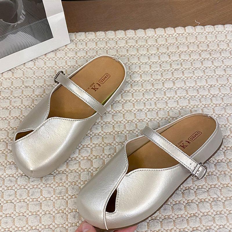 The New Thick-soled Flip-flops of The Baotou Shoes Can Be Worn on One Foot