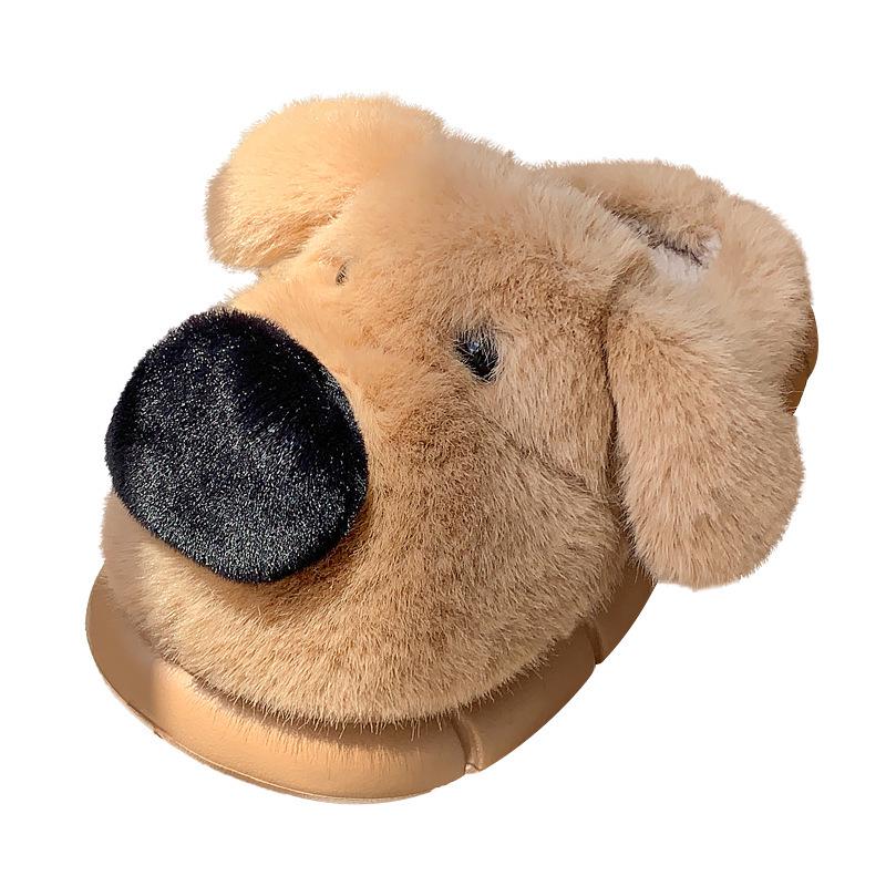 Urocze bawełniane pluszowe kapcie dla dzieci - Zimowe, ciepłe, antypoślizgowe obuwie domowe dla chłopców i dziewcząt