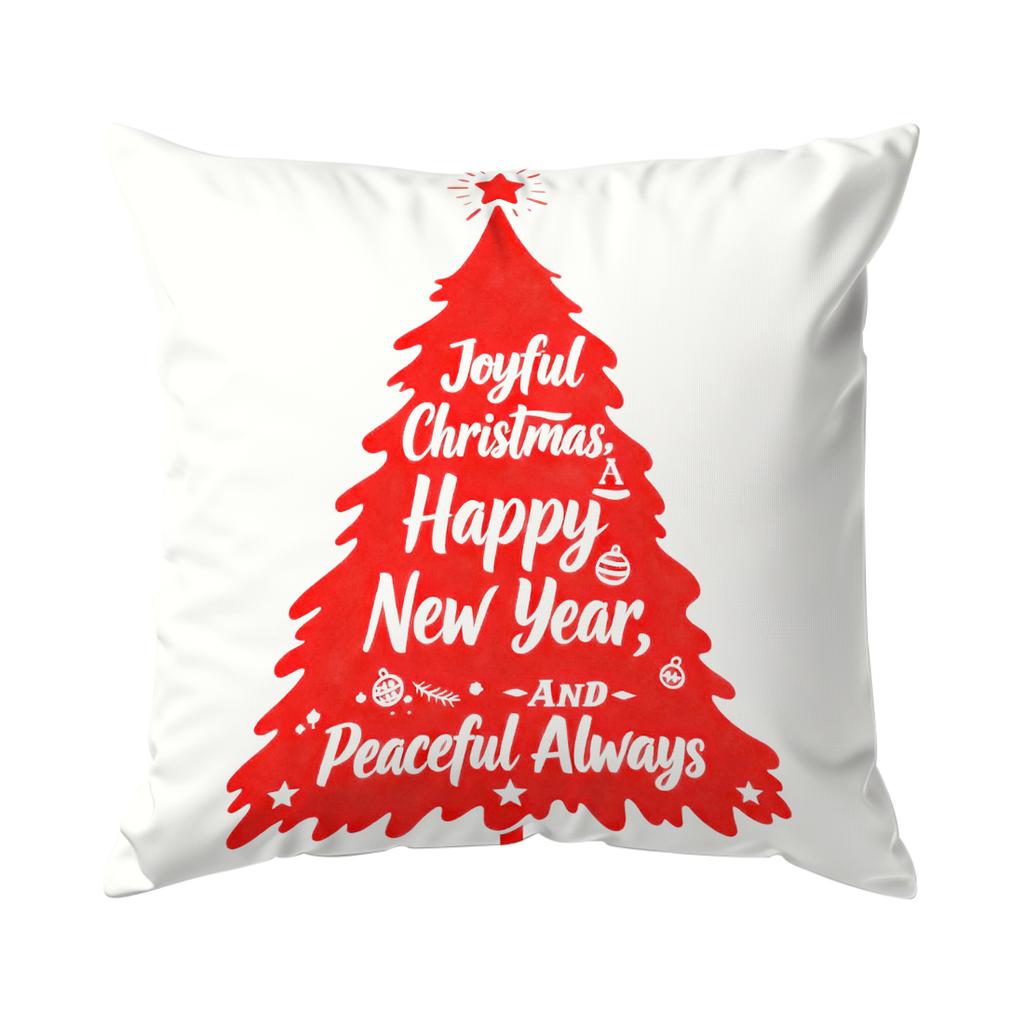 Merry Christmas Cushion Pillowcase Printed Polyester 40/45/50cm Throw Pillowcover Decorative Sofa Cushion Pillowslip Home Decor