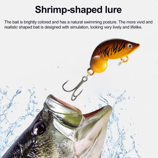 Lure Bait with 3D Simulated Eyes Bright Color Realistic Looking Artificial Lure Bait Swimbait with Treble Hook Fishing Gear