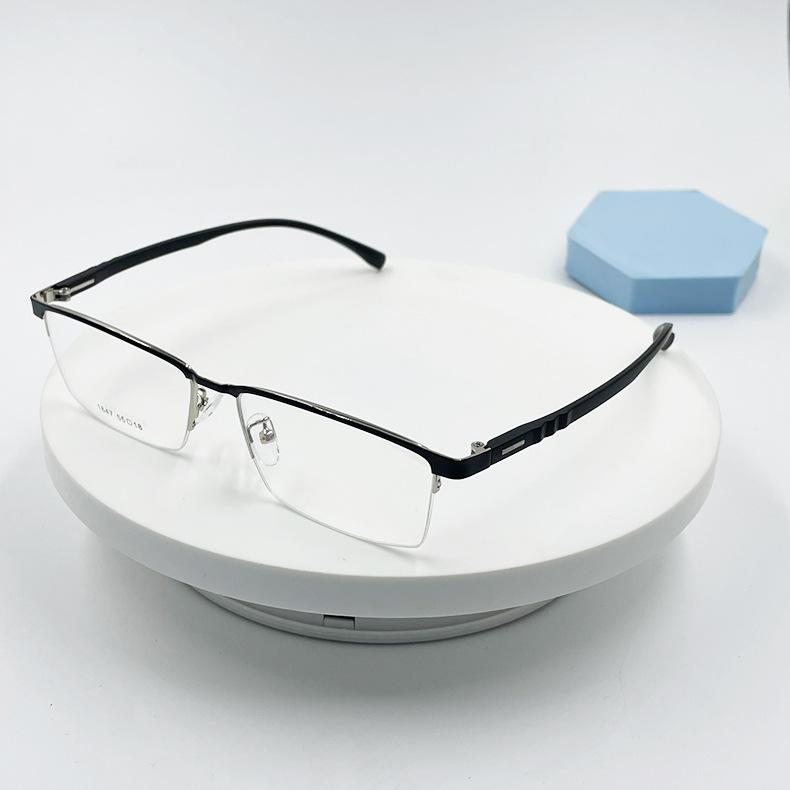High-End Business Men'S Metal Glasses Frame Ultra-Light Half Frame Retro Literary Eyebrow Myopia Glasses Frame