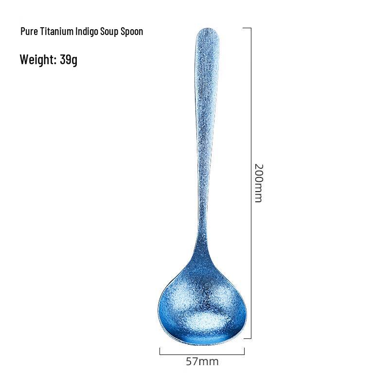 OEING Portable Titanium Long-Handle Soup Ladle