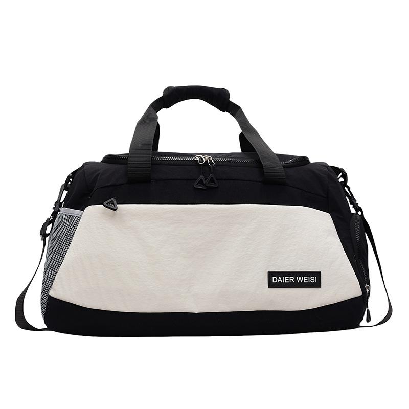 Fashion large-capacity portable travel bag, women's lightweight universal short-distance luggage storage bag, men's sports oblique span fitness bag